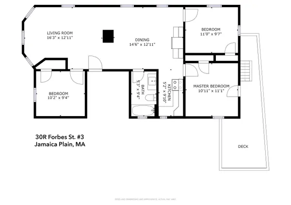 30 Forbes St #3, Jamaica Plain, MA 02130