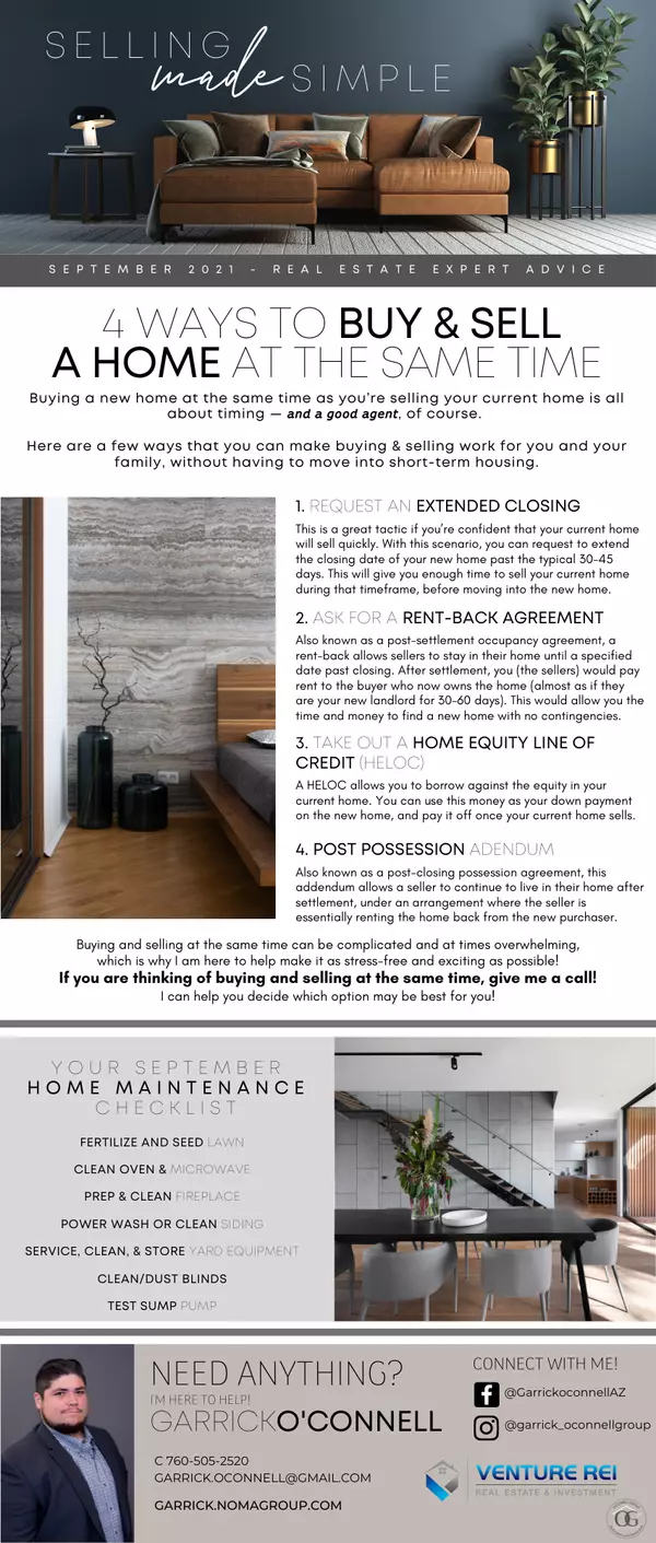 September Newsletter 2021,Garrick O'Connell