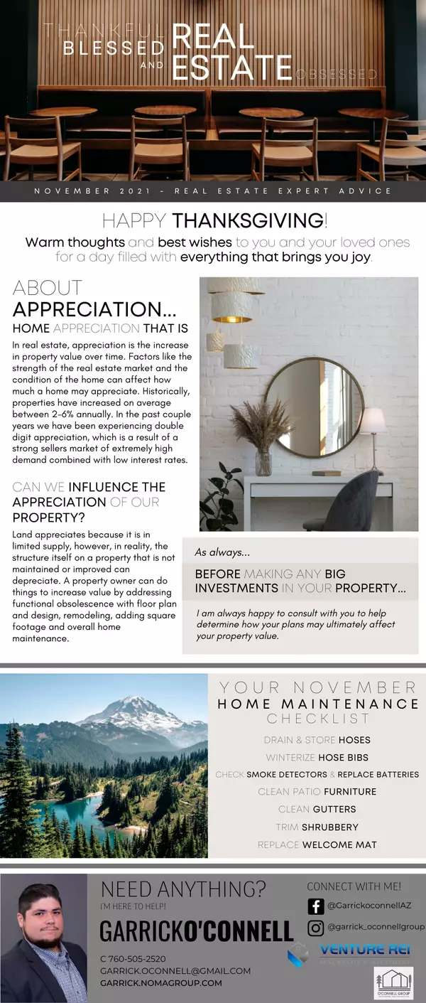 November Newsletter,Garrick O'Connell