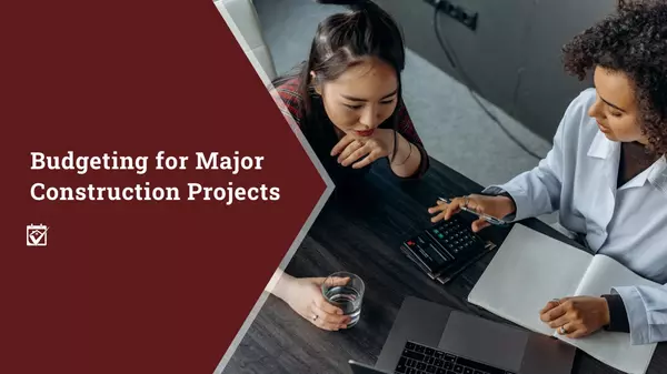 Budgeting for Major Construction Projects,Shawanda Robinson