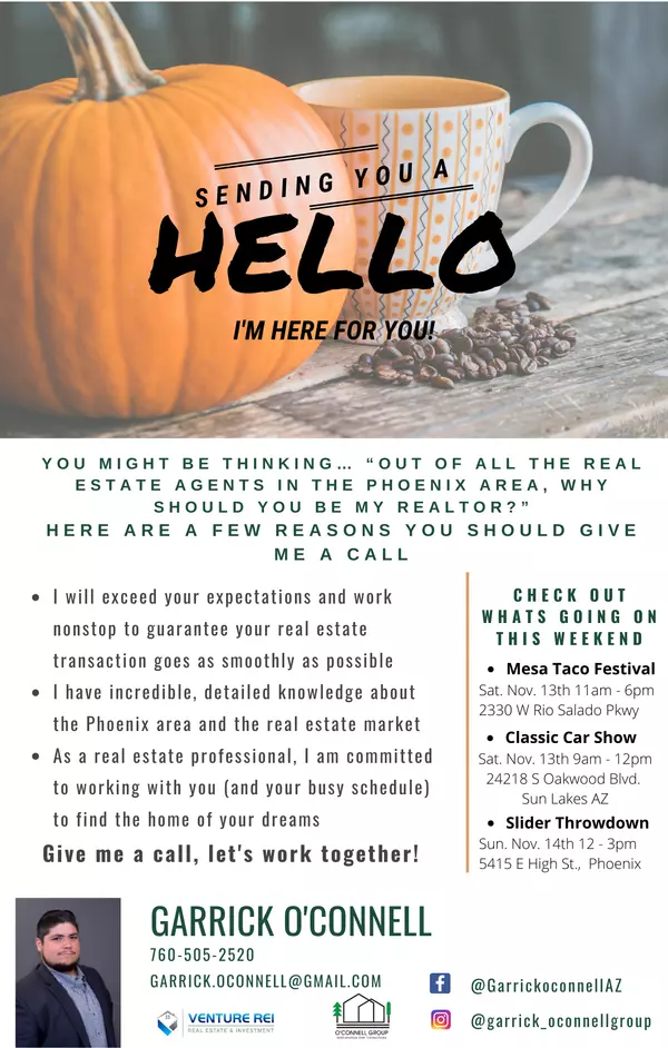 I'm here for you!,Garrick O'Connell