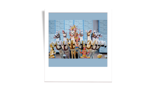 Photo of sacred statues in India