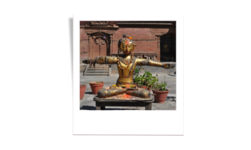 Photo of a sacred statue of Vastu Shastra