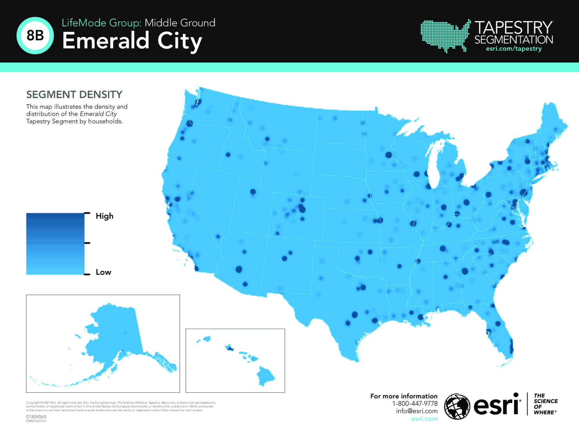 8B Emerald City ESRI Tapestry Segmentation