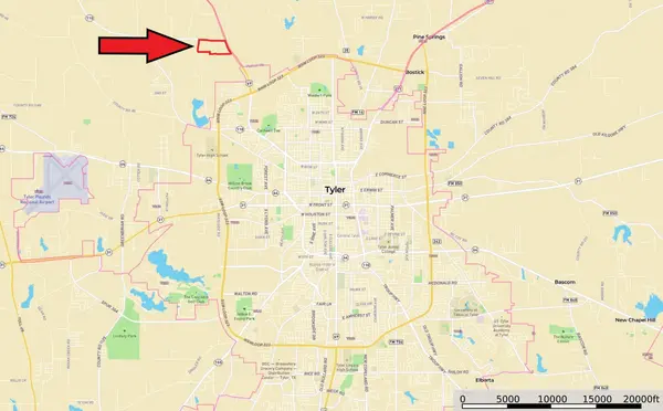 Location Map Tyler Commercial Land for Sale Tyler TX