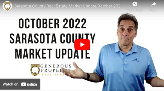 Sarasota County Real Estate Market Update October 2022,Troy Sacco