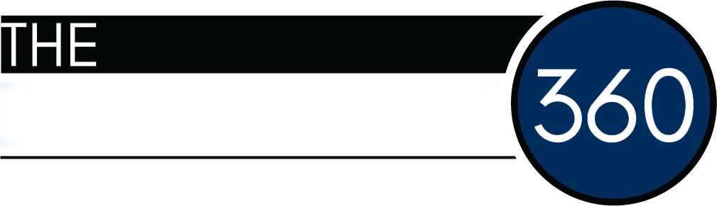 The Brokerage 360 (Logo) transparency with White Lettering Blue 360 All White 040620