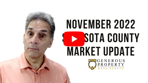 Sarasota County Real Estate Market Update November 2022,Troy Sacco