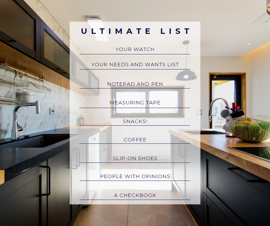 ultimate list of things to bring during house hunting