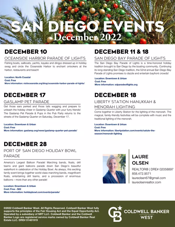 San Diego Events December 2022
