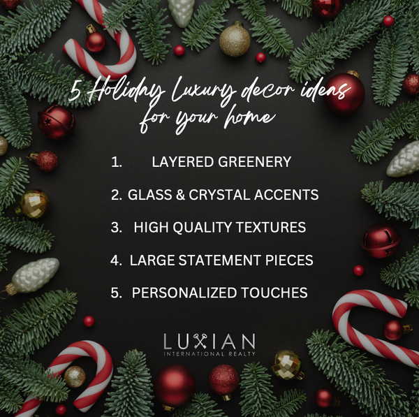 5 Holiday Luxury Decor Ideas for your home