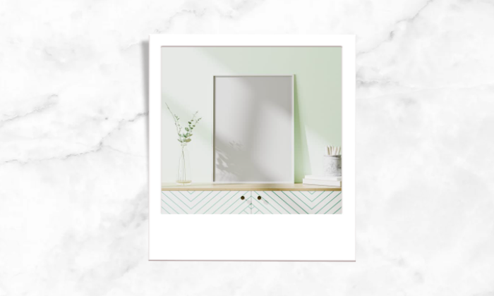 Photo of a modern mirror