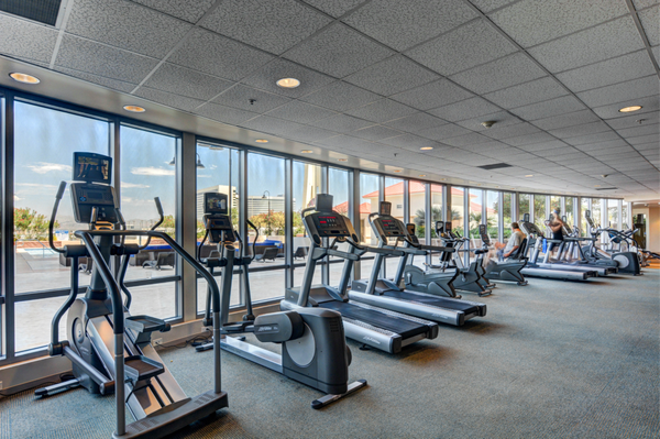 The fitness center at Allure Las Vegas luxury high rise condo building in Las Vegas