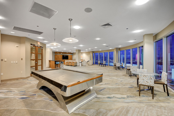 Resident lounge at Newport Lofts in Las Vegas, Nevada