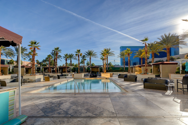 Resort swimming pool at Signature at MGM Grand in Las Vegas
