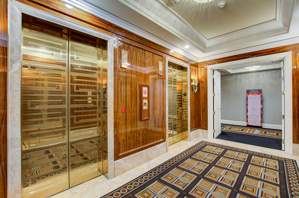 Guest elevators at Trump International Hotel