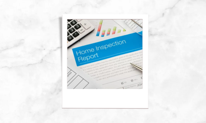 Photo of a home inspection report