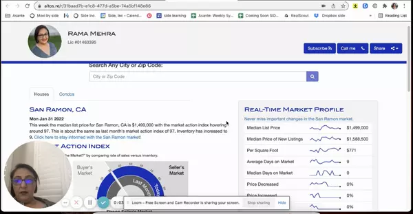 San Ramon January 2022 Market Update by Rama Mehra ,The Rama Mehra Team