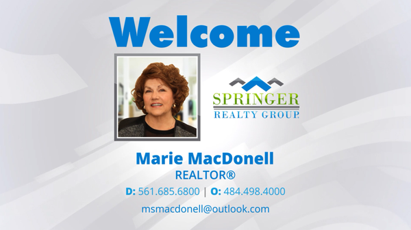 SRG Welcomes REALTOR® - Marie MacDonell,John Larney