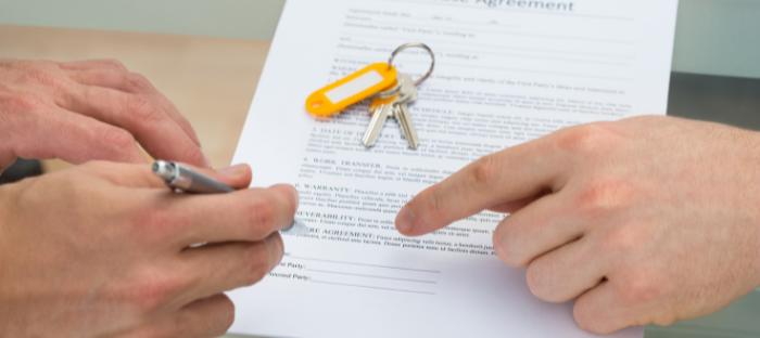 What is involved in signing a lease