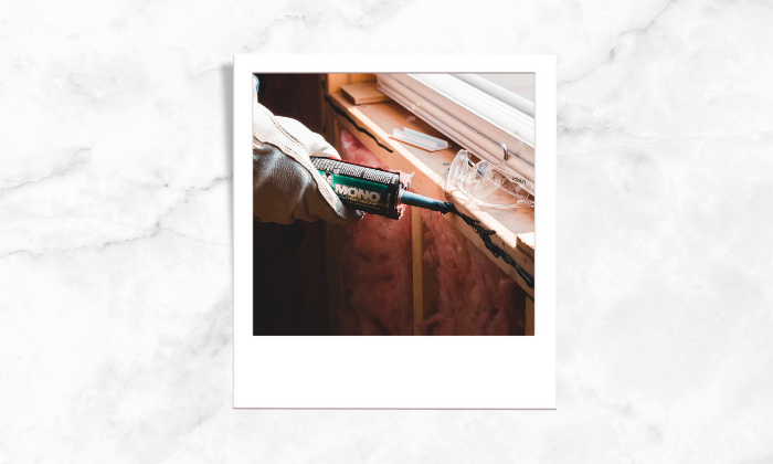 Photo of a person using sealants
