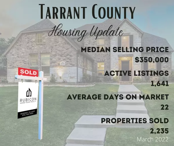 Tarrant County March 2022 Housing Update,Rebecca Pitman