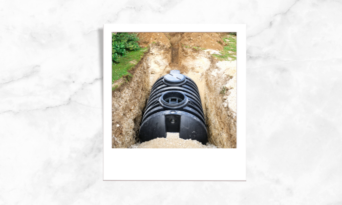 Photo of a septic tank