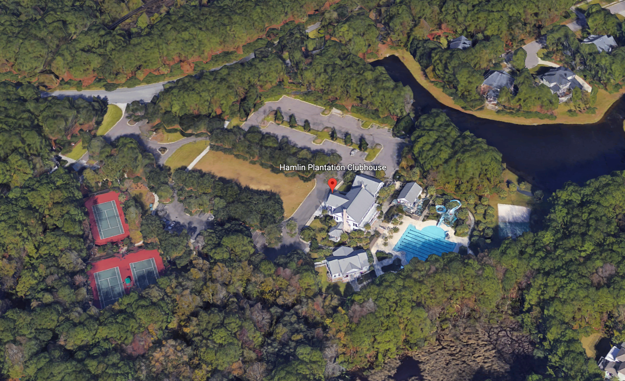 Hamlin Plantation Clubhouse Arial image