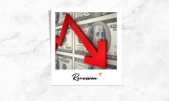 Photo of an illustration showing the decline in economic market
