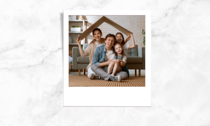 Photo of a happy family 