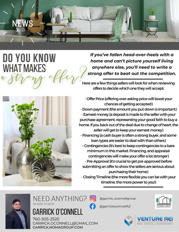 What Makes A Strong Offer,Garrick O'Connell
