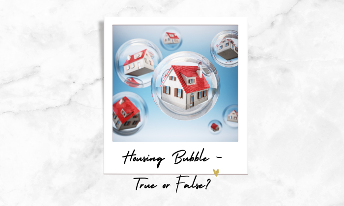 Photo of houses enclosed by bubbles