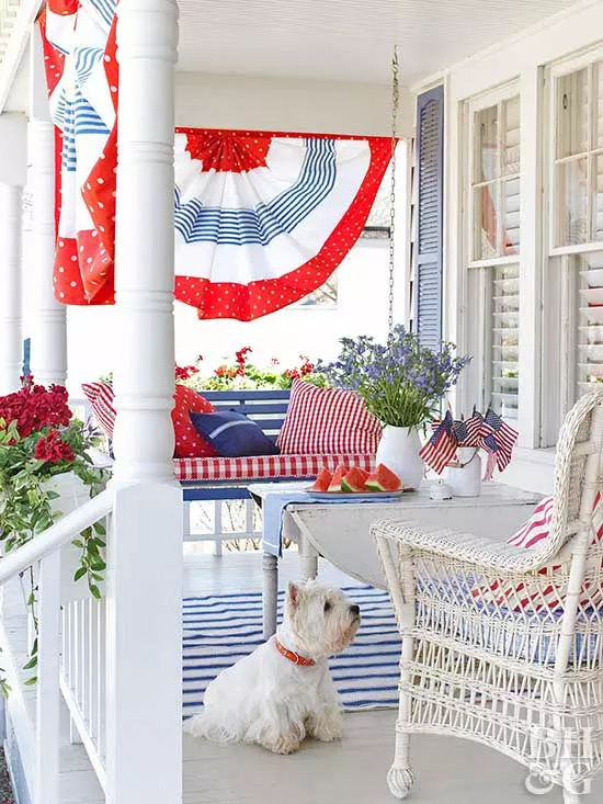 Home Decorating In Red, White + Blue,Lucido Global