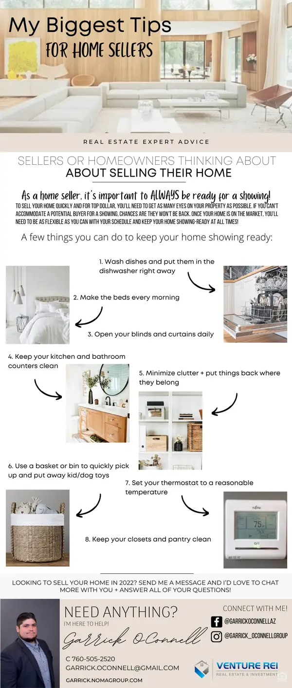 Tips for Home Sellers,Garrick O'Connell