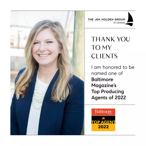 Baltimore Magazine's Top Agents of 2022,Jen Holden
