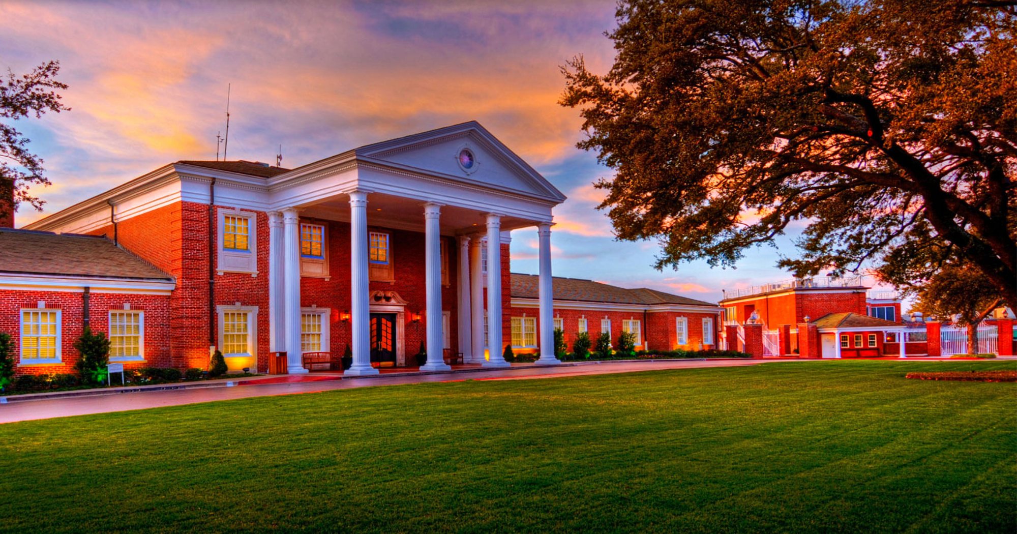 Beautiful Colonial Style Building and Front Yard