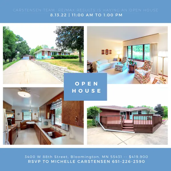 Price Reduced! OPEN HOUSE 8/13 from 11am-1pm,Chuck Carstensen