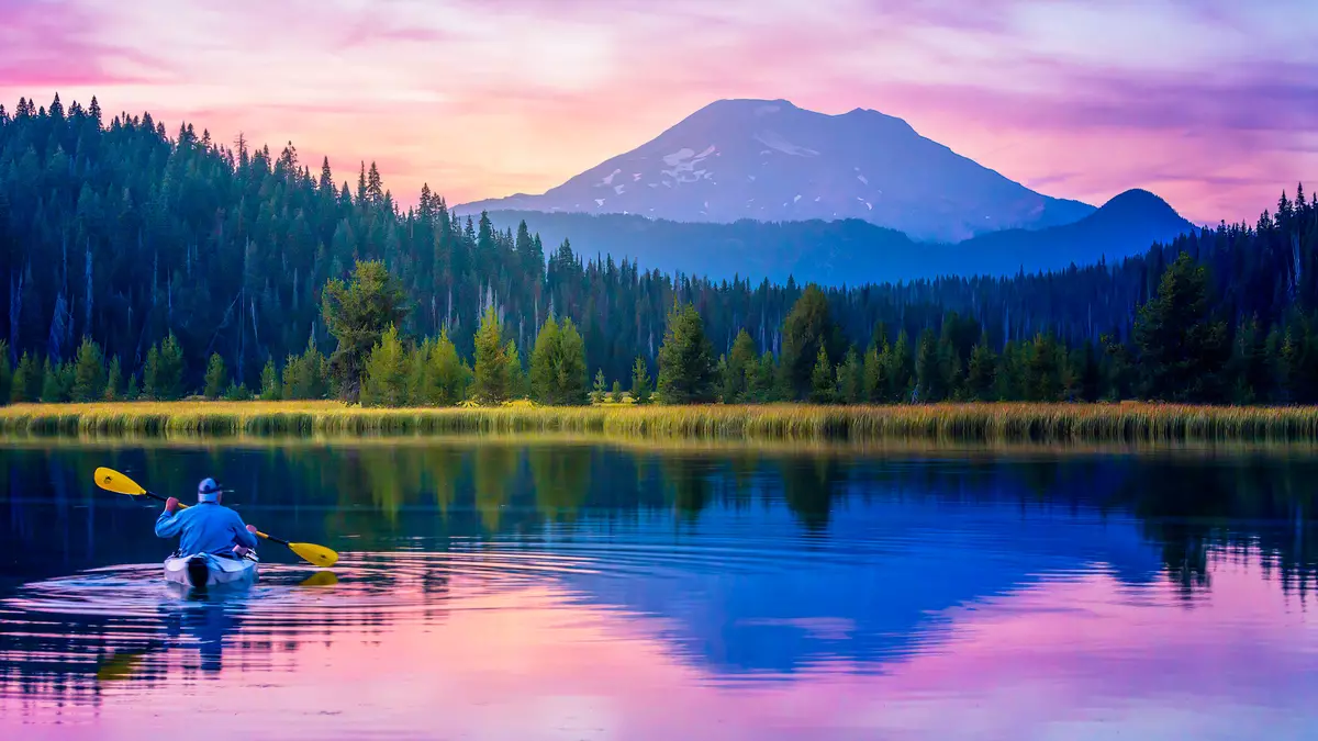 Michelle Adams Photography_Evening Kayak on Hosmer Lake