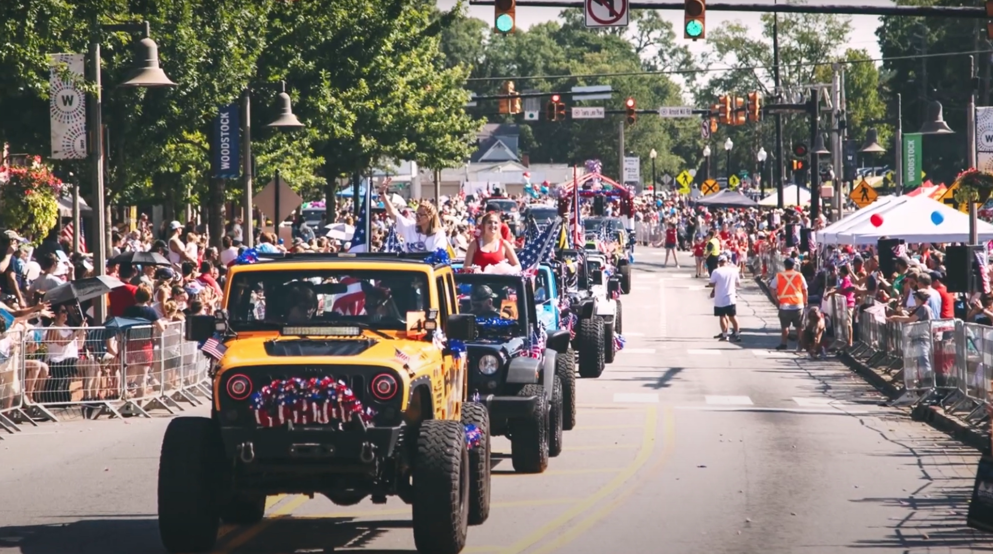 Fourth of July Parade in Downtown Woodstock