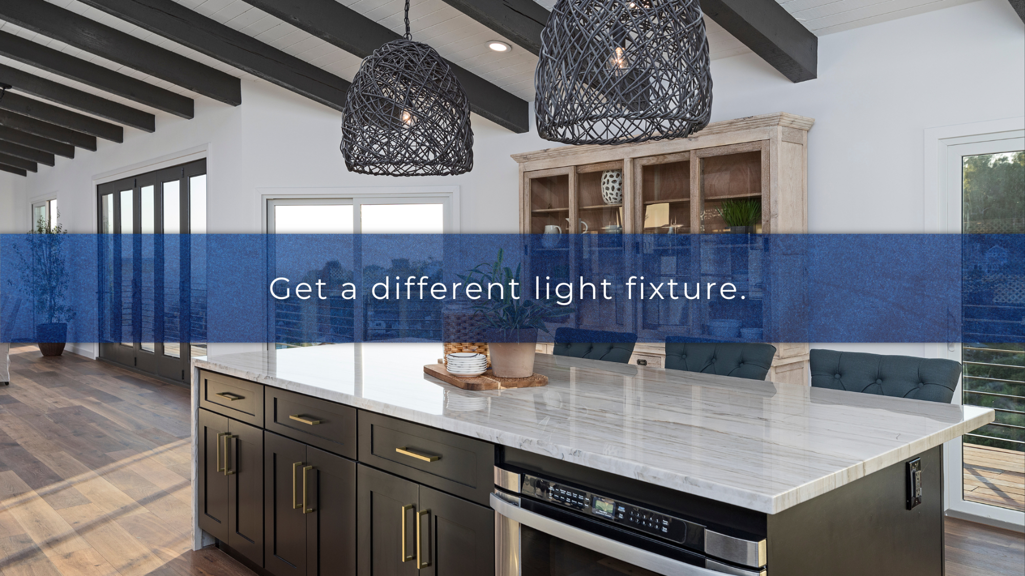 differentiate light fixture - kitchen upgrades