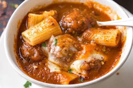 feature image of Rigatoni Meatball Soup