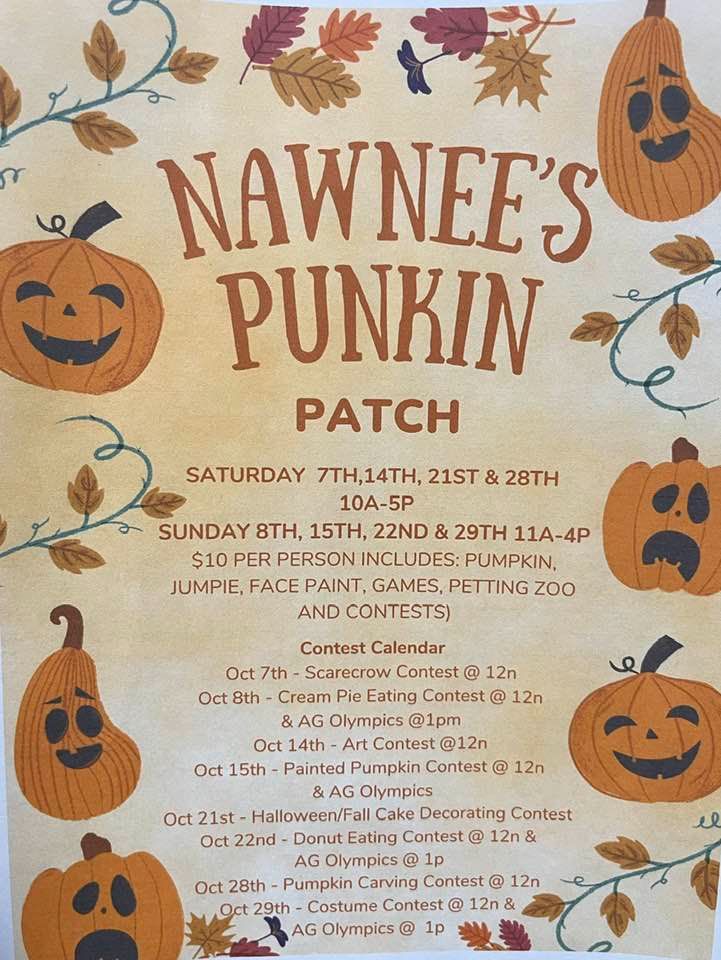 Nawnees Pumpkin Patch October Events