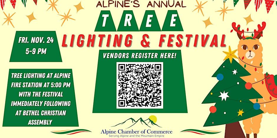 Alpine's Annual Tree Lighting & Festival