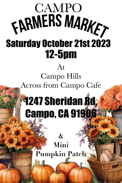Things to Do in Alpine Campo Farmers Market