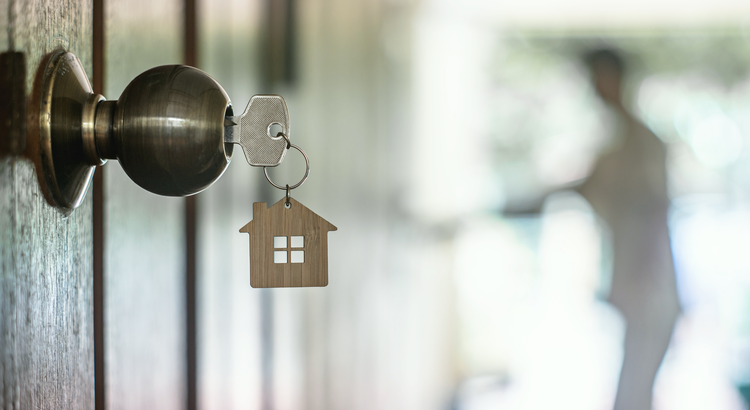 key to door of home