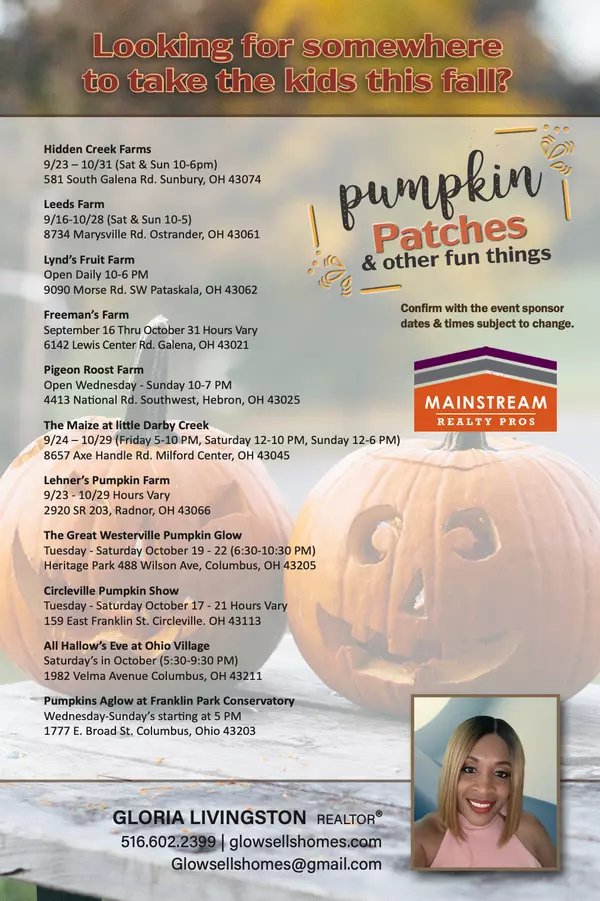 SPOOKTACULAR Fall Fun Around Columbus Ohio,Mainstream Realty Pros