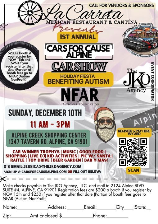 Things to Do in Alpine 1st Annual Cars for Cause Alpine Car Show