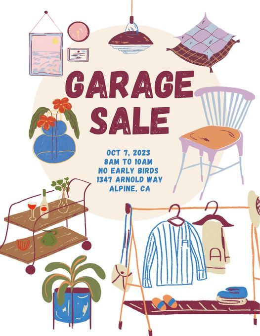Fun In Alpine This Weekend Garage Sale