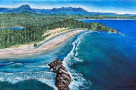 Pacific Rim National Park, painting by Derek Rickwood