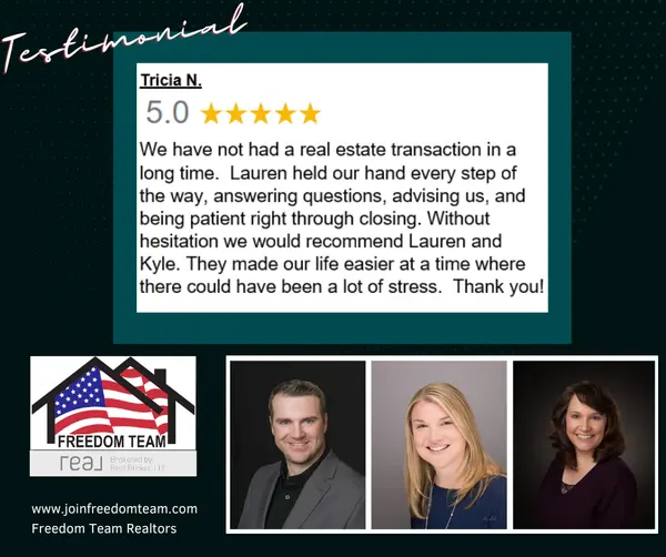 Patience and decreasing stress for our clients is what we do!,Freedom Team